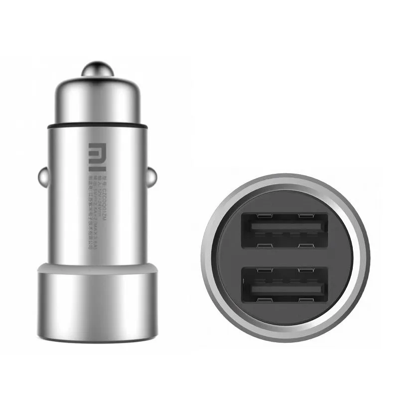 Изображение Автомобильное зарядное устройство Xiaomi MI Car charger 2 QC3.0 2USB 4.5A серебро фото Автомобильное зарядное устройство Xiaomi MI Car charger 2 QC3.0 2USB 4.5A серебро