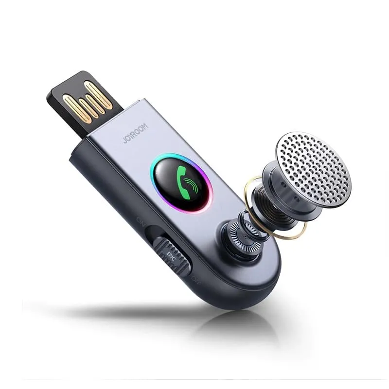 Изображение Блютуз aux FM трансмиттер bluetooth адаптер ресивер Joyroom JR-CB6 100cm темно-серый сайта akstel.ru фото Блютуз aux FM трансмиттер bluetooth адаптер ресивер Joyroom JR-CB6 100cm темно-серый