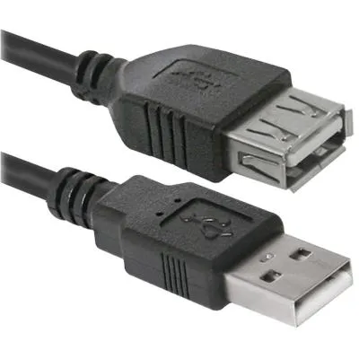 Кабель удлинитель USB AM-AF DEFENDER USB02-17 5м черный