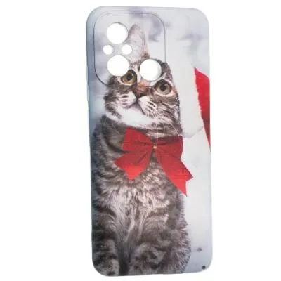 Чехол накладка для Tecno Spark 10/Spark 10C Gresso Кот 3 силикон черная