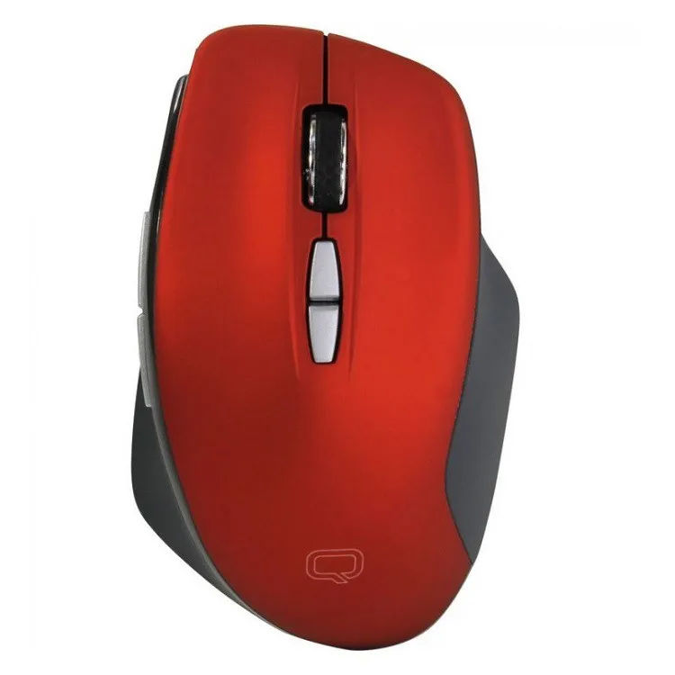 Мышь беспроводная Qumo Office Mystery M60 7 кнопок 2.4G,240mAh Type-C 800/1200/1600dpi черно-красная