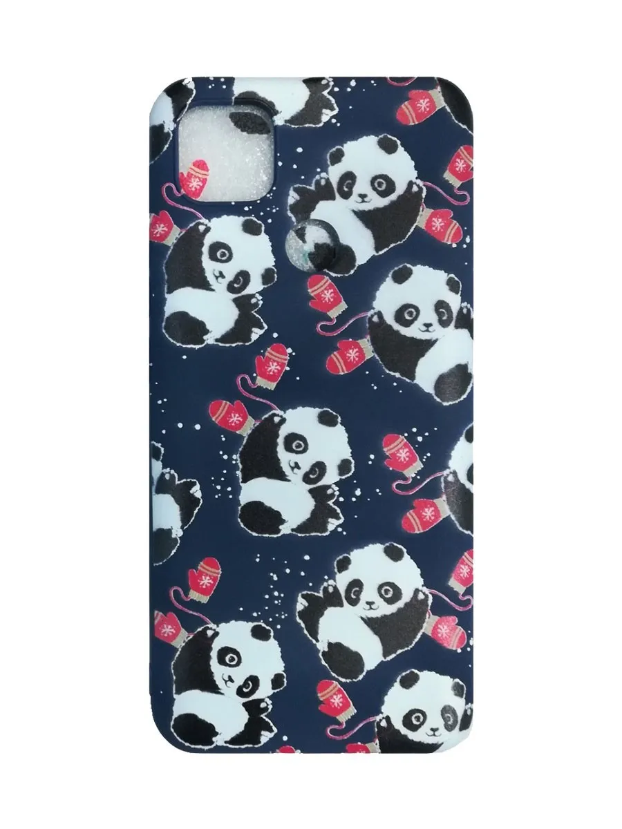 фото Чехол накладка для Xiaomi Redmi 7A Gresso Панда силикон черный