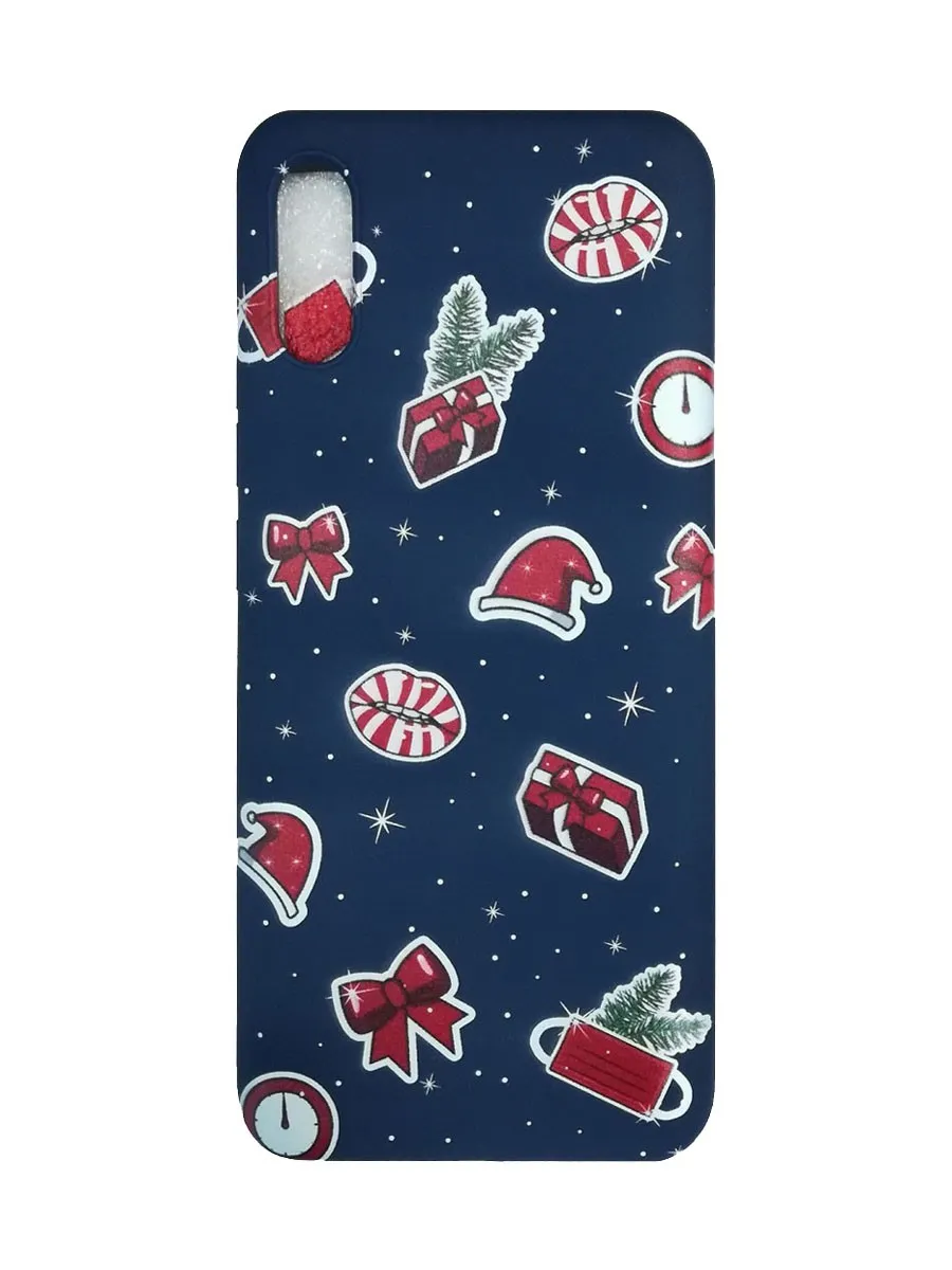 фото Чехол накладка для Xiaomi Redmi 9C Gresso Рождество силикон синий
