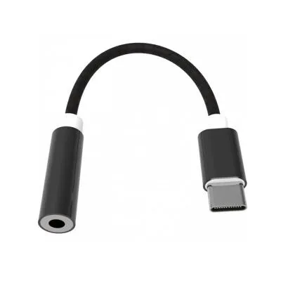 Аудио адаптер переходник для наушников с Type-C USB на Jack 3.5 Ritmix RCC-032 черный