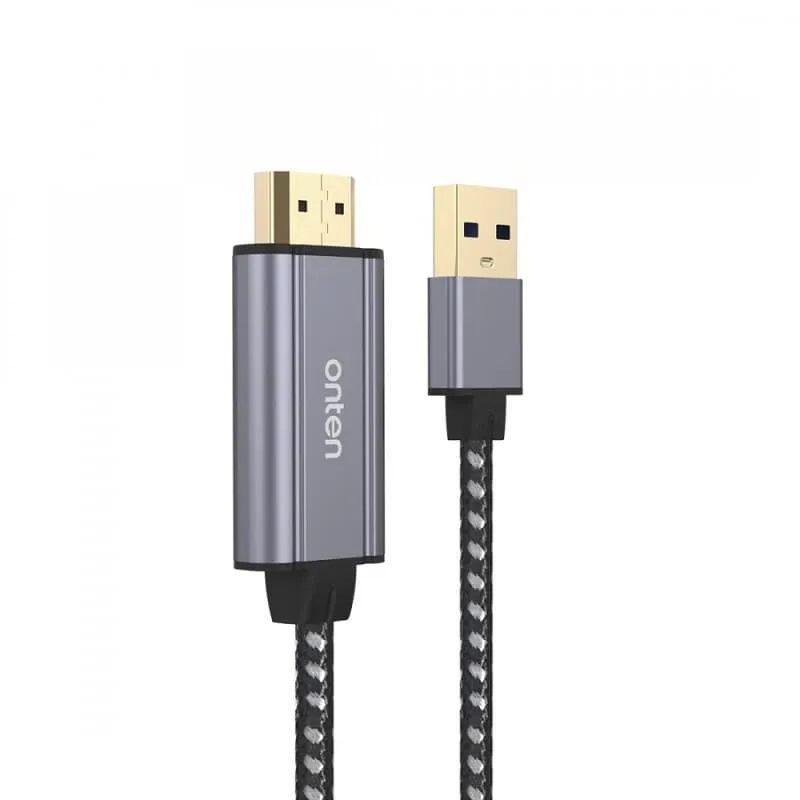 Кабель USB - HDMI Onten OTN-US303 1.8м Кабель USB - HDMI Onten OTN-US303 1.8м