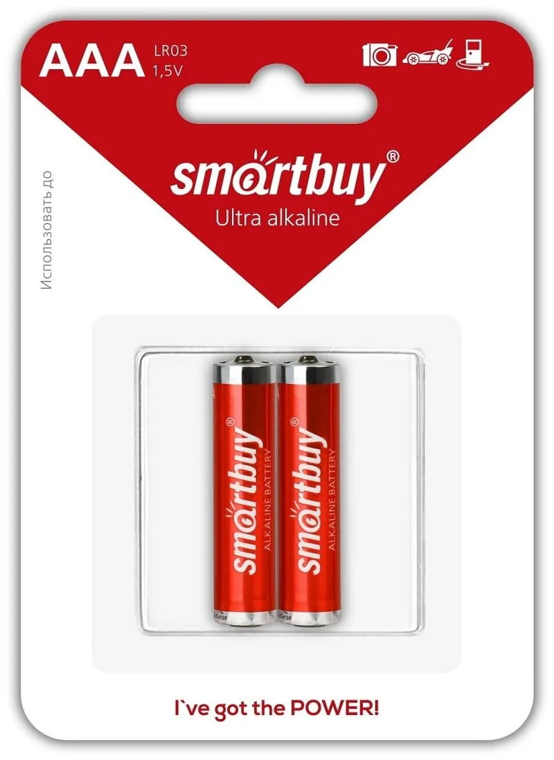 Батарейка Smartbuy алкалиновая LR03/2SB (SBBA-3A02SB) Батарейка Smartbuy алкалиновая LR03/2SB (SBBA-3A02SB)