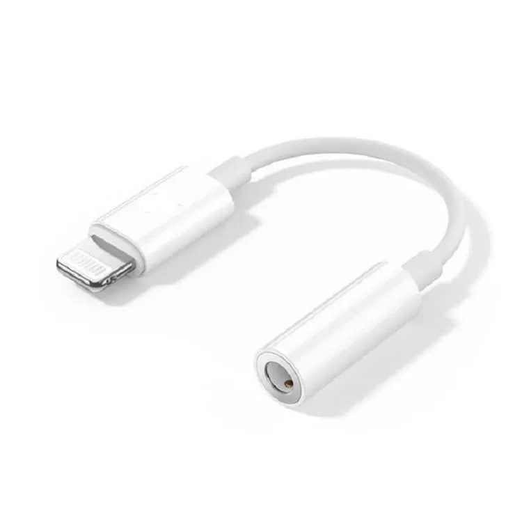 Аудио адаптер переходник для наушников iphone с Lightning на Jack 3.5 Red Line белый