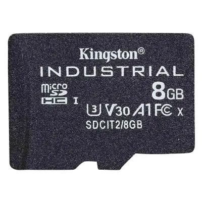 Карта памяти Kingston Micro SDHC Class 10 100MB/s UHS-I Industrial 8Gb без адаптера