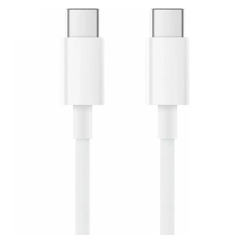 Кабель для быстрой зарядки Type-C USB to Type-C USB Xiaomi Mi 6A / 120 Вт 100см белый Кабель для быстрой зарядки Type-C USB to Type-C USB Xiaomi Mi 6A / 120 Вт 100см белый