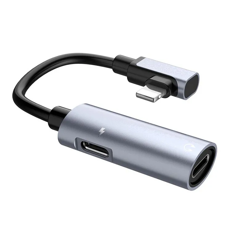 Аудио адаптер переходник для наушников iphone с Lightning на 2 Lightning Hoco LS18 2A серебро Аудио адаптер переходник для наушников iphone с Lightning на 2 Lightning Hoco LS18 2A серебро