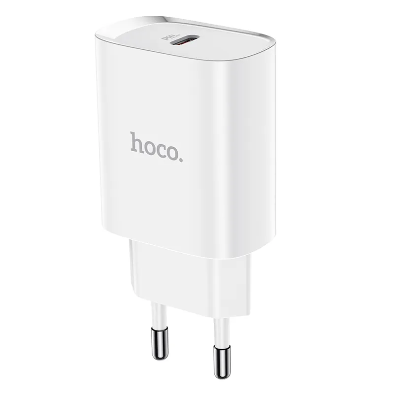 фото Сетевое зарядное устройство Адаптер Блок питания HOCO N14 PD 20W Type-C USB-C белое