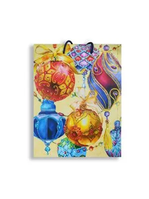 0292.078 Пакет подарочный Арт и Дизайн 18х22,3 см Новогодние игрушки