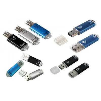 Флеш-накопитель Smartbuy V-Cut черная 16Gb Флеш-накопитель Smartbuy V-Cut черная 16Gb