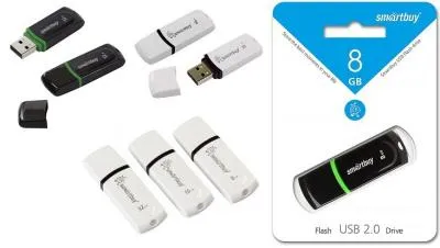 Флеш-накопитель Smartbuy Paean белый 8Gb