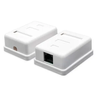 Розетка накладная Atcom AT15251 1 порт UTP, RJ45 кат. 6 белая