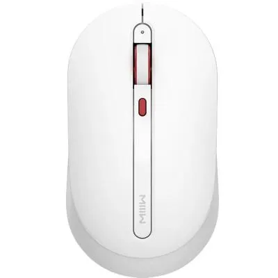 Мышь беспроводная Xiaomi MIIIW Wireless Mute Mouse белая с красным