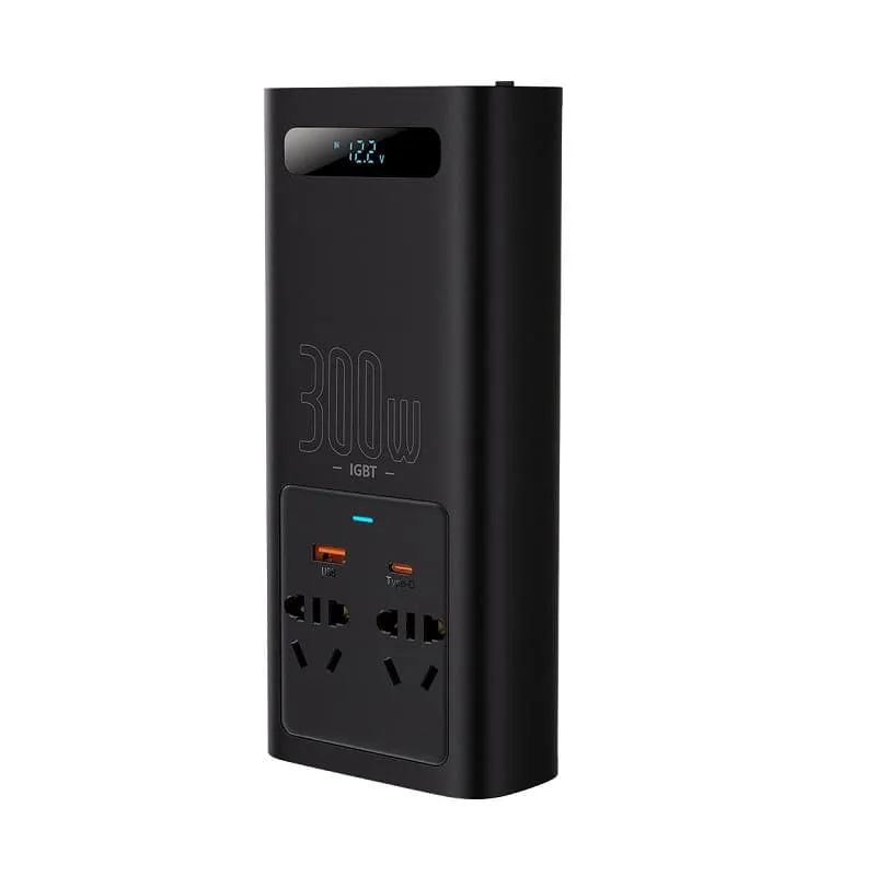 фото Автомобильный инвертор Baseus IGBT Power Inverter 300W 220V CN/EU черный CGNB010101