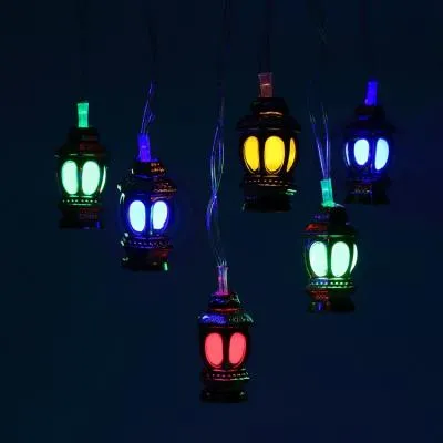 Гирлянда светодиодная Фонарики 3 м провод прозрачный LED-20 220V мультиколор 8 режимов Эра ENIN-3F