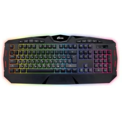 Клавиатура проводная Ritmix RKB-555BL подсветка, черная Клавиатура проводная Ritmix RKB-555BL подсветка, черная