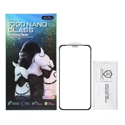 Гибридная защитная пленка для iphone 12 Pro/12 (6.1) Atouchbo 7D Nano черная