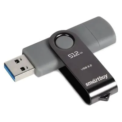 Флеш-накопитель Smartbuy Twist Dual USB 3.0/3.1 Type-C/Type-A 512Gb