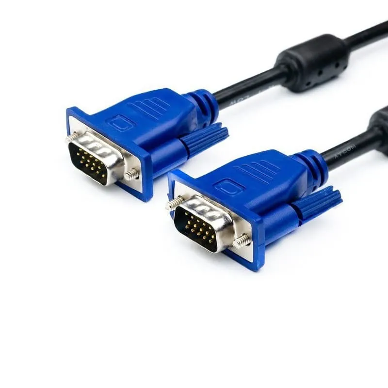 Кабель VGA - VGA Atcom AT5262 3м Full HD 1080p черно-синий