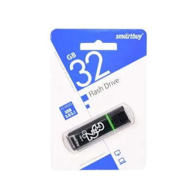 Флеш-накопитель Smartbuy Glossy USB 3.0/3.1 темно-серый 128Gb