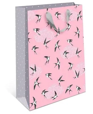 1312.054 Пакет подарочный Арт и Дизайн 18х22,3 см стандарт плюс BC Ласточки