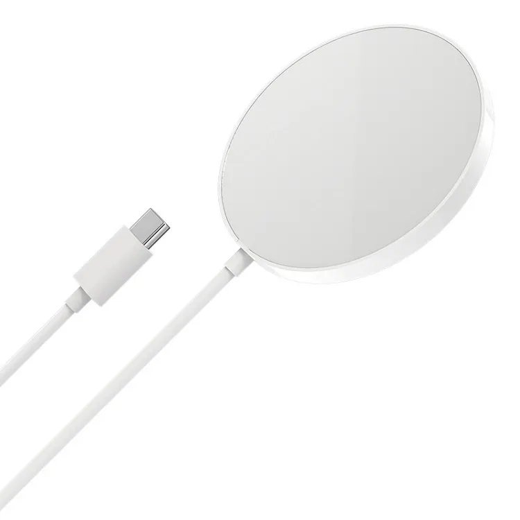 фото Беспроводное зарядное устройство магнитное MagSafe HOCO CW28 15W белое