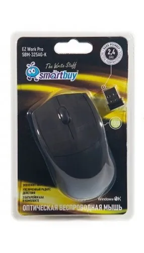 Мышь беспроводная Smartbuy 325AG черная (SBM-325AG-K) Мышь беспроводная Smartbuy 325AG черная (SBM-325AG-K)