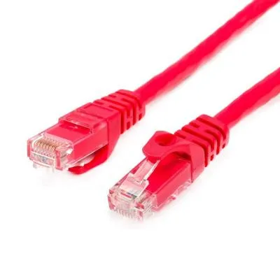 Кабель для интернета Патч-корд UTP Atcom AT9217 RJ45, CAT.6, 1м красный