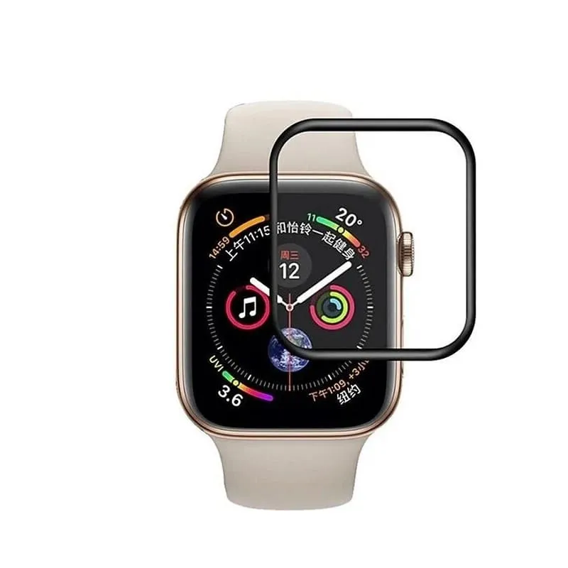 фото Защитное стекло для Apple Watch 40mm Full screen 3D черное тех. пак
