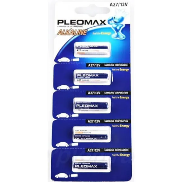 Батарейка Pleomax алкалиновая A27-5BL Батарейка Pleomax алкалиновая A27-5BL