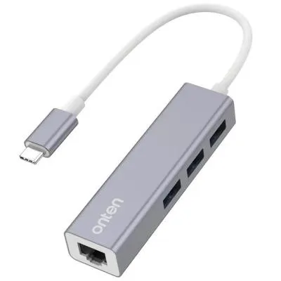 Разветвитель адаптер переходник концентратор Type-C HUB Хаб Onten OTN-95226 4в1 серый