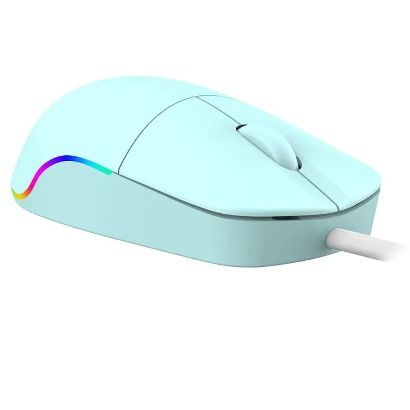 Мышь проводная DEFENDER Azora MB-241 голубой,3 кнопки, 3D,1200 dpi 1.8м