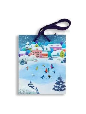 0291.064 Пакет подарочный Арт и Дизайн 11,5х14,5 см Зимний пейзаж