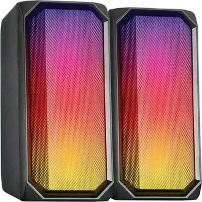 Акустическая система 2,0+Bluetooth Qumo Charisma BT 0054,15ВТ, RGB подсветка USB+3.5 jack, объемное звучание, блютуз Акустическая система 2,0+Bluetooth Qumo Charisma BT 0054,15ВТ, RGB подсветка USB+3.5 jack, объемное звучание, блютуз