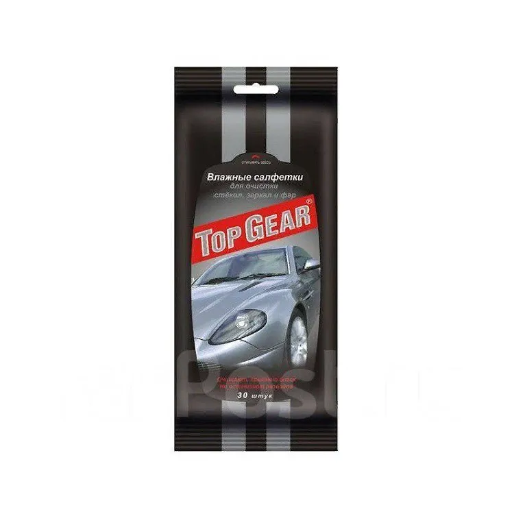 Влажные салфетки Top Gear N30 для стекол, зеркал и фар Влажные салфетки Top Gear N30 для стекол, зеркал и фар