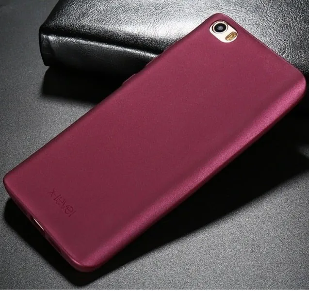 фото Чехол накладка для Xiaomi Redmi S2 X-Level Guardian силикон бордовая