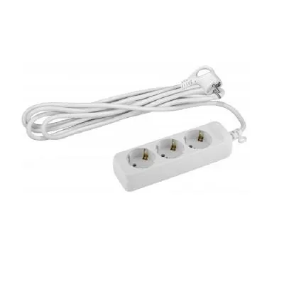 Удлинитель UX-3-3m ЭРА без зазeмл, 3 гнезда 3 метра 6A, ШВВП 2х0,75 мм2