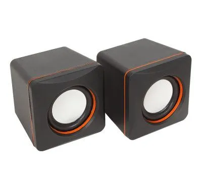 Акустическая система 2,0 DEFENDER SPK 33 черный+оранжевый 5W 