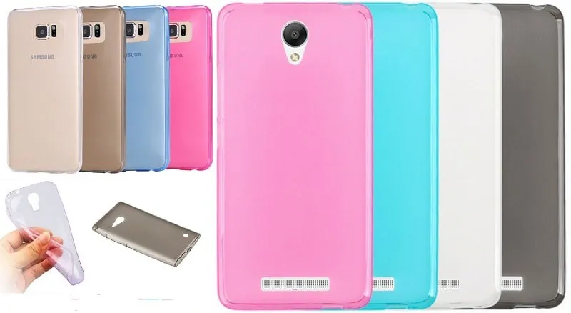 фото Чехол накладка для Xiaomi Redmi Note 2 силикон тонкий черный