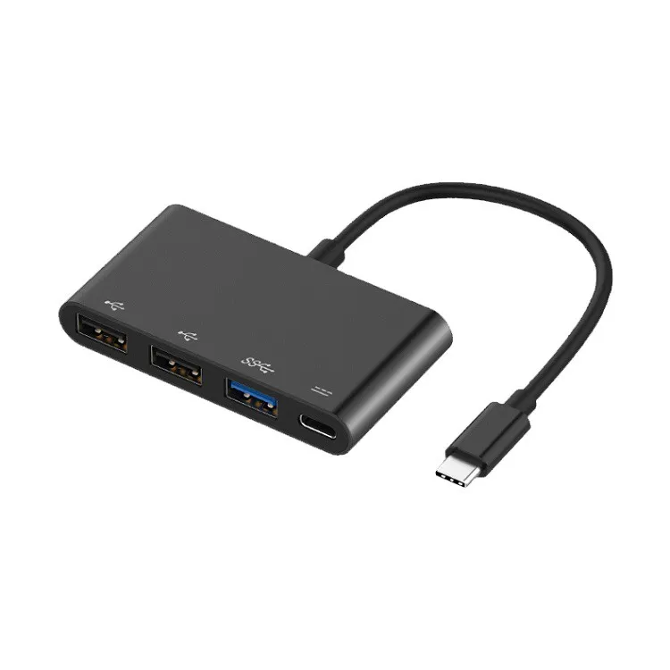 Разветвитель адаптер переходник концентратор Type-C HUB Хаб Fixtor OT-9506S серебро