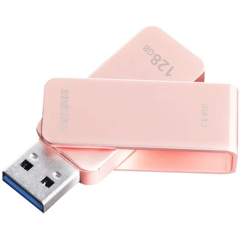 Изображение Флеш-накопитель Smartbuy M1 Metal USB 3.0/3.2 Gen.1 Apricot 128Gb Изображение Флеш-накопитель Smartbuy M1 Metal USB 3.0/3.2 Gen.1 Apricot 128Gb