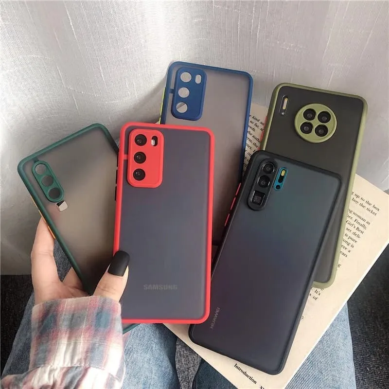 фото Чехол накладка для Xiaomi Poco C40 силикон+пластик притемненная матовая с темно-зеленым бампером