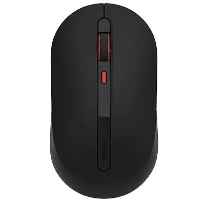 Мышь беспроводная Xiaomi MIIIW Wireless Mute Mouse черная с красным