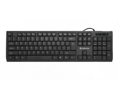 Клавиатура проводная DEFENDER OfficeMate SM-820 RU полноразмерная черная Клавиатура проводная DEFENDER OfficeMate SM-820 RU полноразмерная черная