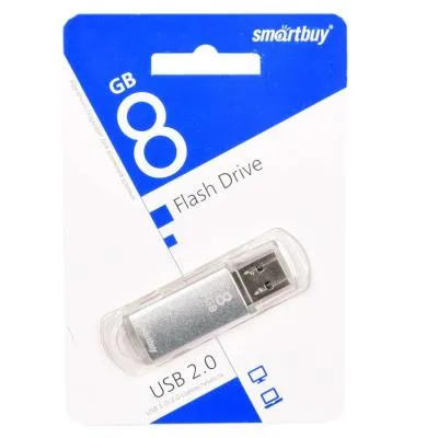 Флеш-накопитель Smartbuy V-Cut серебро 8Gb