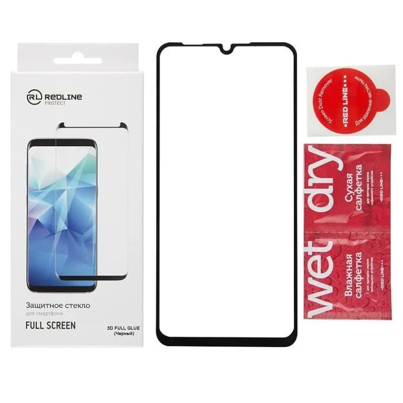 фото Защитное стекло для Tecno Pova 6 Neo Red Line FULL GLUE черное