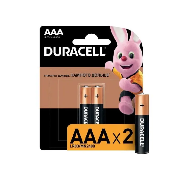 Батарейка Duracell алкалиновая LR03-2BL Basic 2x10 Батарейка Duracell алкалиновая LR03-2BL Basic 2x10